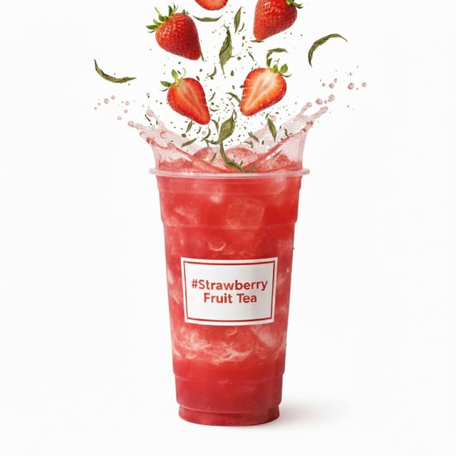 Strawberry Jasmine Fruit Tea.