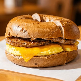 Bagel with Egg, Cheese & Meat